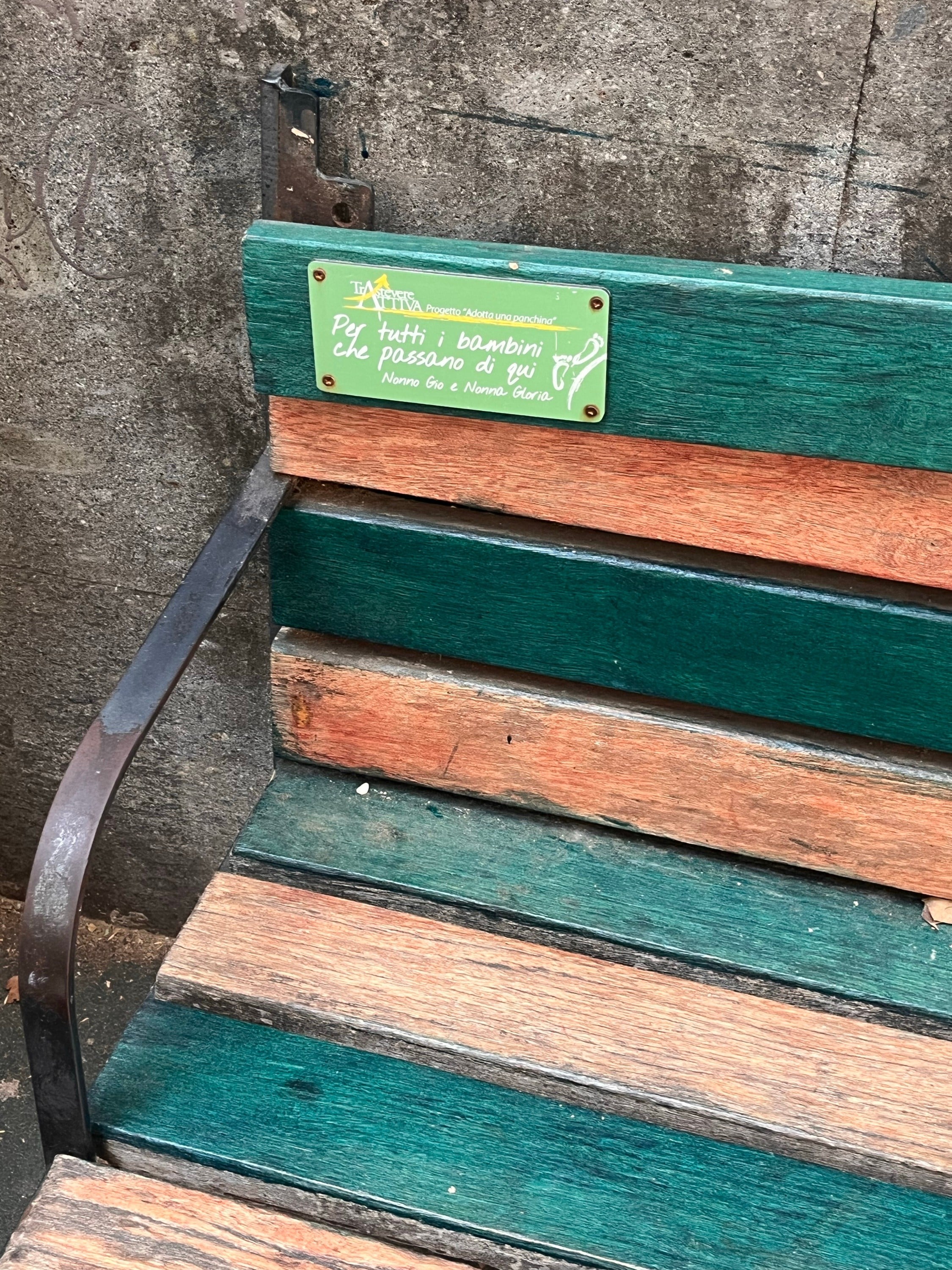 Bench Plague Dedications
