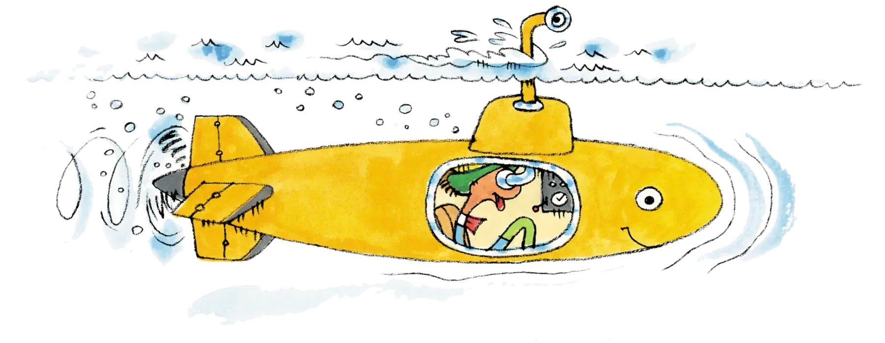 Lowly Worm Disguised as a Fish Submarine
