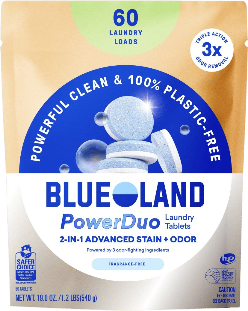 Blueland Laundry Tablets for Stain and Odor Removal