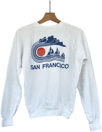 Vintage 1980s Pacific Ocean Sports San Francisco Sweatshirt