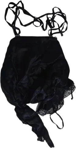 MM6 Black Silk Handbag