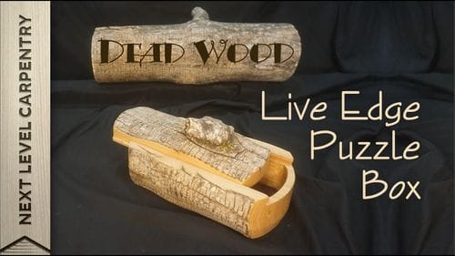 Live Edge Deadwood Puzzle Box