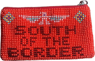 Vintage 70s Handmade Beaded Coin Purse