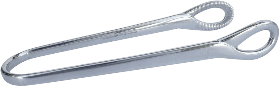Elsa Peretti (Design) for Tiffany & Co. "Padova" Sterling Silver Ice Tongs