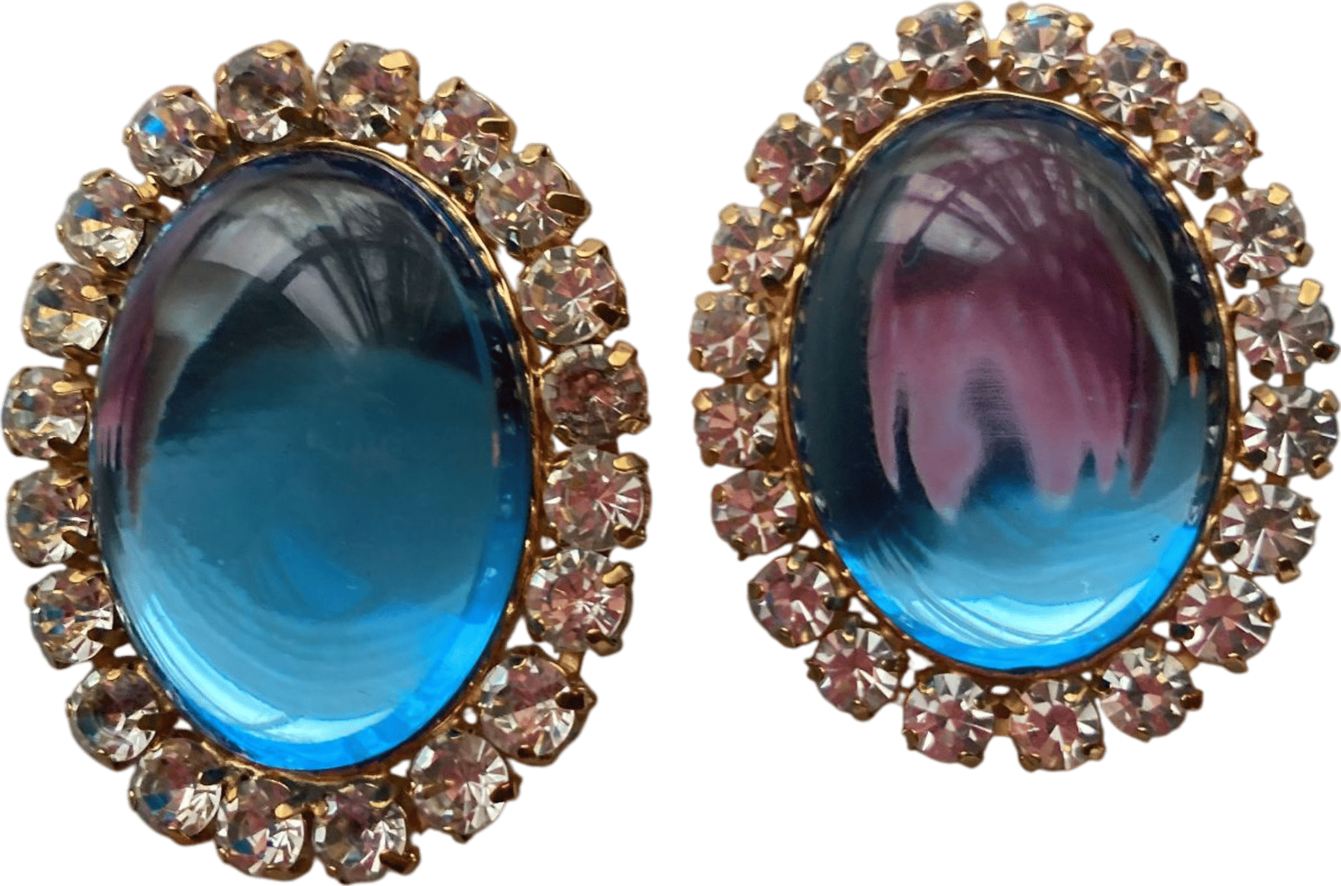 Gemstone Clip-On Earrings