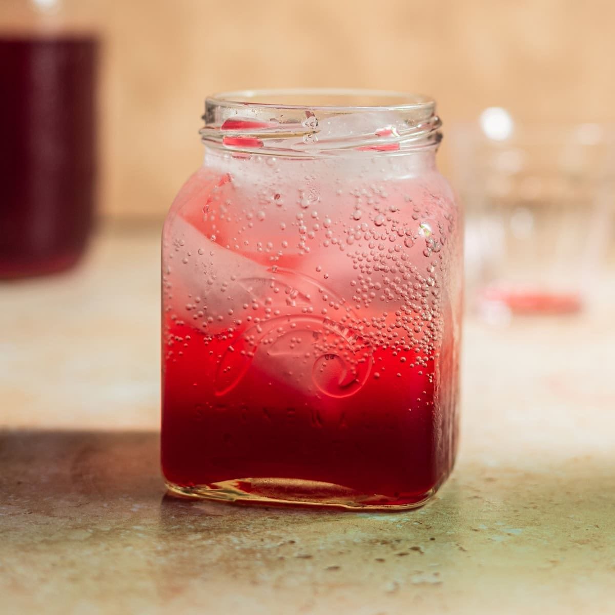 a shrub! you make a syrup with fruit and sugar, then mix with a vinegar. let it sit for a few days then mix a small amount with seltzer/club soda. i love these cuz they are nice and tart, i find most mocktails to be too sweet!
