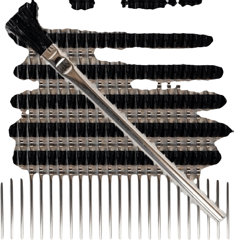 Pro Grade - Acid Brushes - 144 Count 3/8" Boar Hair Acid Flux Brushes