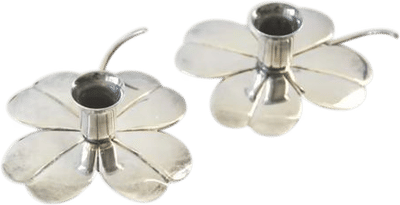 Danish Clover Candlesticks