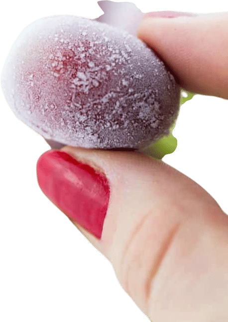 Frozen grapes
