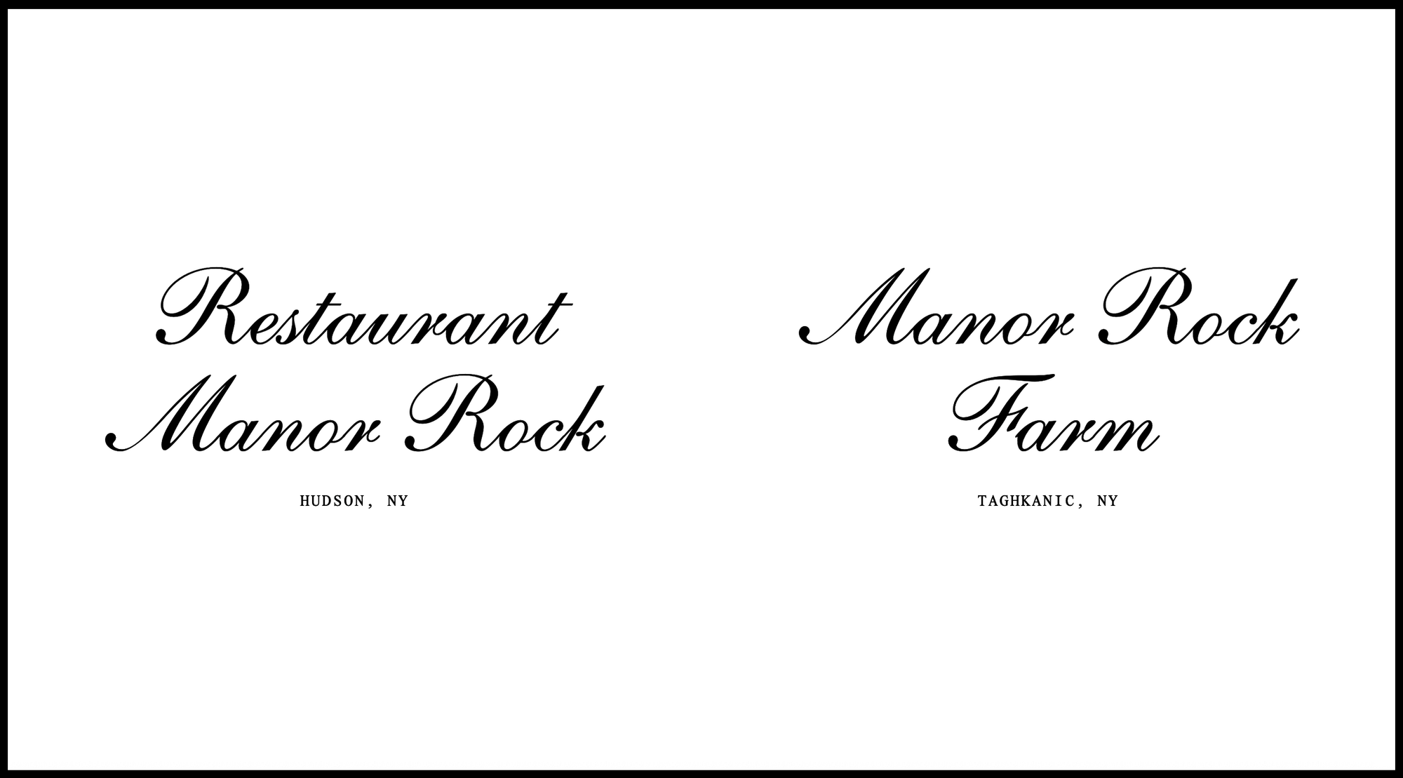 Restaurant Manor Rock