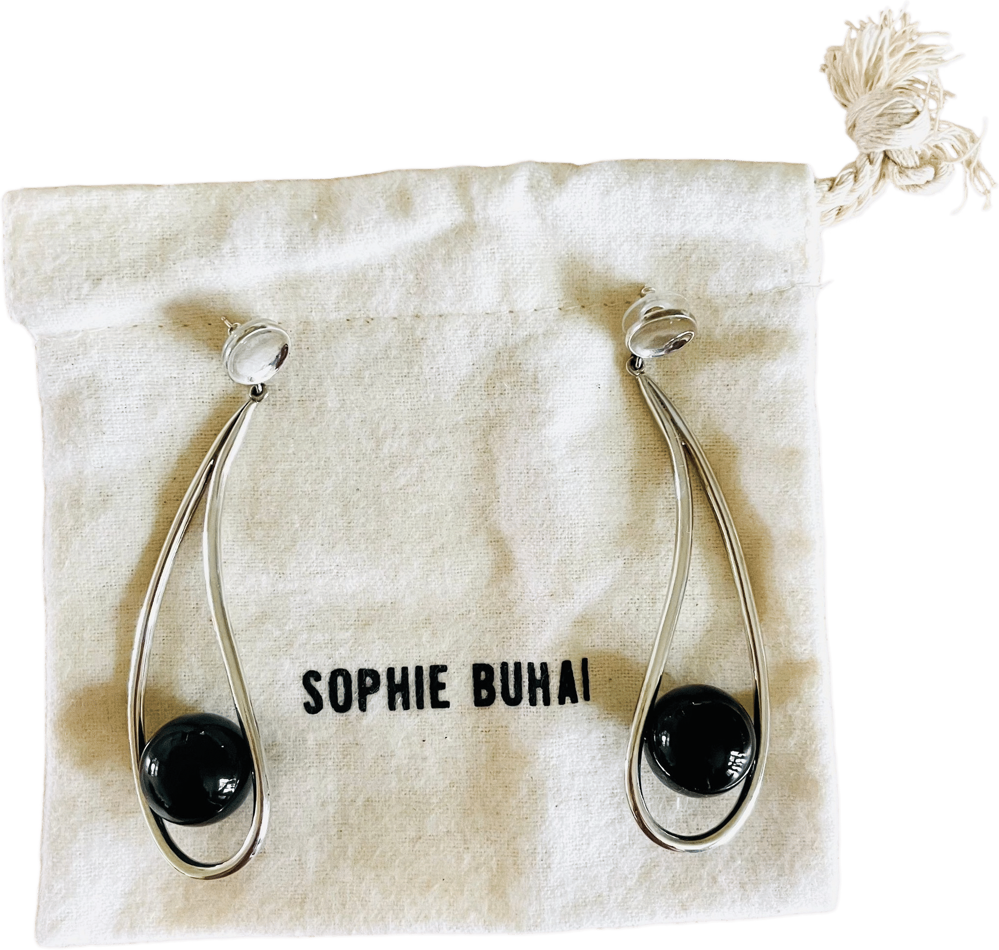 Silver Curved Earrings