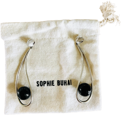 Silver Curved Earrings