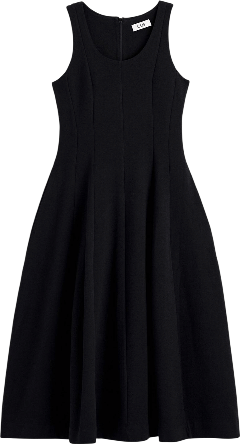 COS Sculpted Cotton Midi Dress