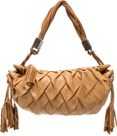 Woven Leather Shoulder Bag
