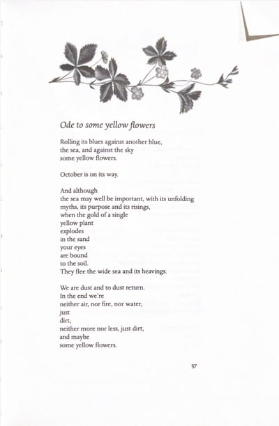 Ode to Some Yellow Flowers