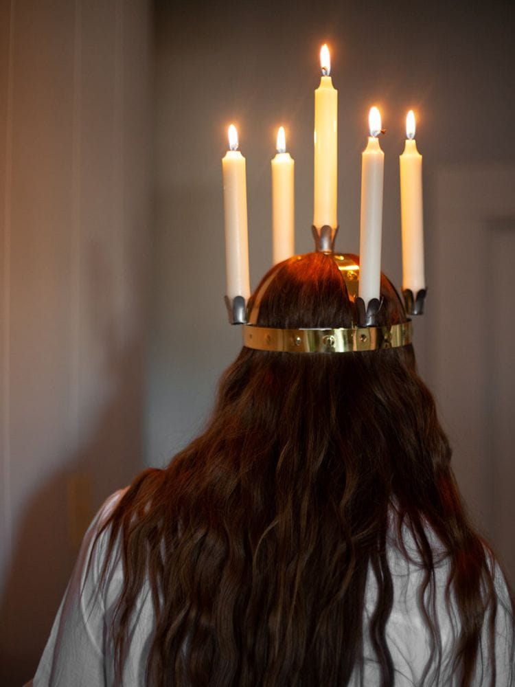 Santa Lucia Crown and Candles