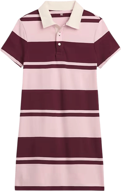 Kids Stripe Rugby Polo Dress