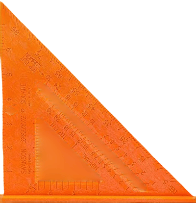 Swanson Tool Co T0118 8-Inch Orange Composite Speedlite Speed Square