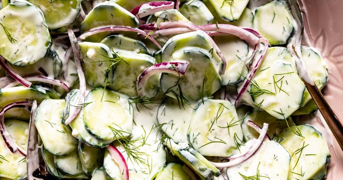 Greek Yogurt Cucumber Salad