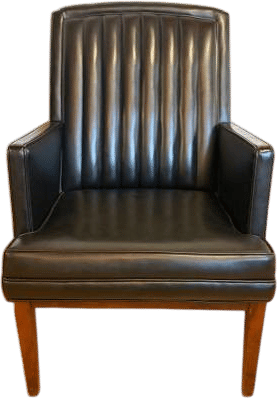 Mid-Century Modern Black Armchair