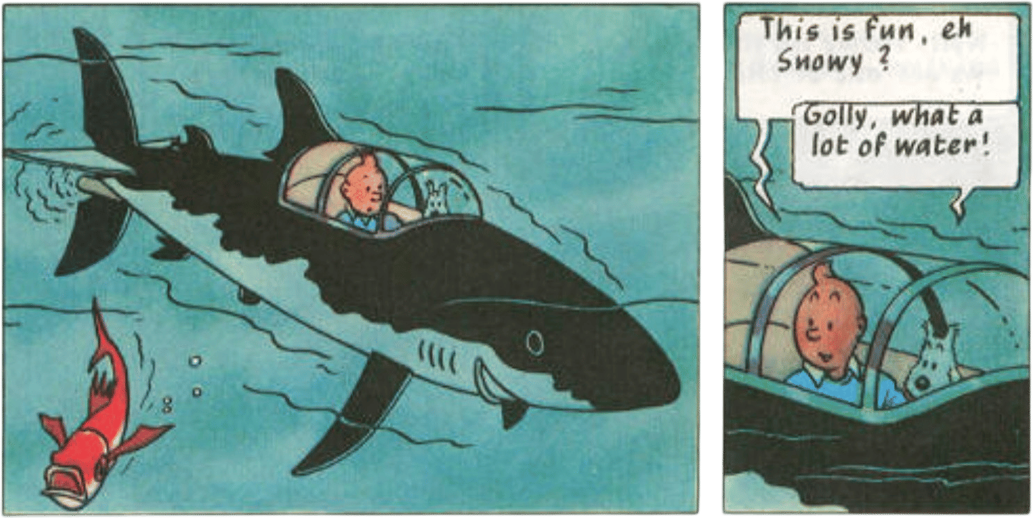 Professor Calculus's Shark Submarine