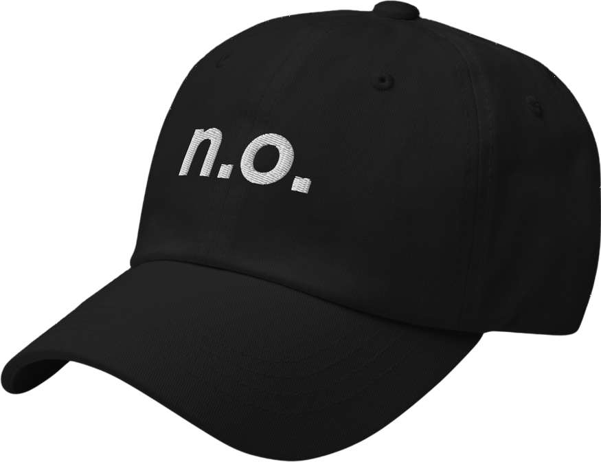 Lowercase n.o. Hat