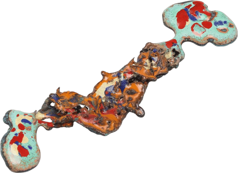 Nancy Graves, Untitled, Enameled bronze, 5/8 × 10 1/4 × 3 in