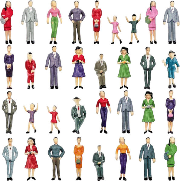 XIPEGPA 1:25 Scale Painted Figures