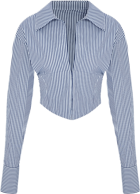 NINA SHIRT IN PINSTRIPE