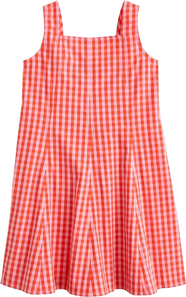 Girls' gingham mini dress