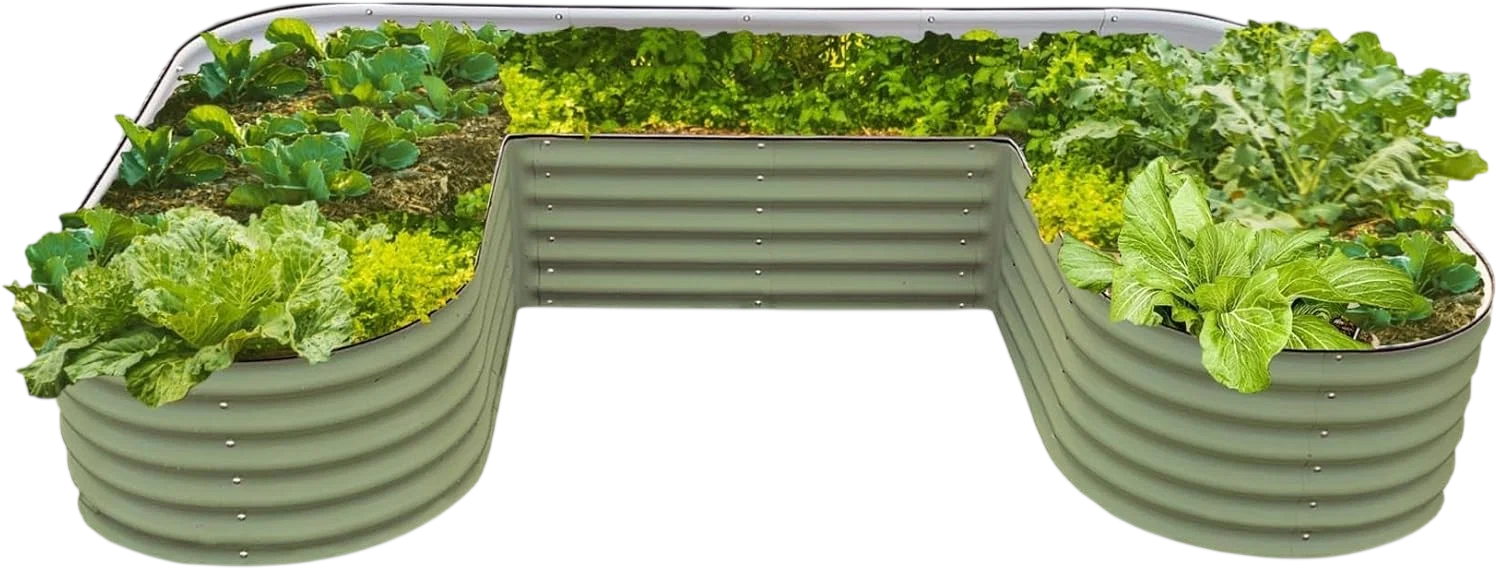 U-Shaped Raised Garden Bed