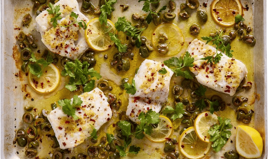 Baked Fish With Olives and Ginger Recipe