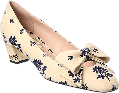 Valentino Bowow Decollete Canvas Pump