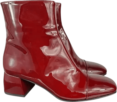 Leather boots Non Signé / Unsigned Red size 36 IT in Leather - 53808667
