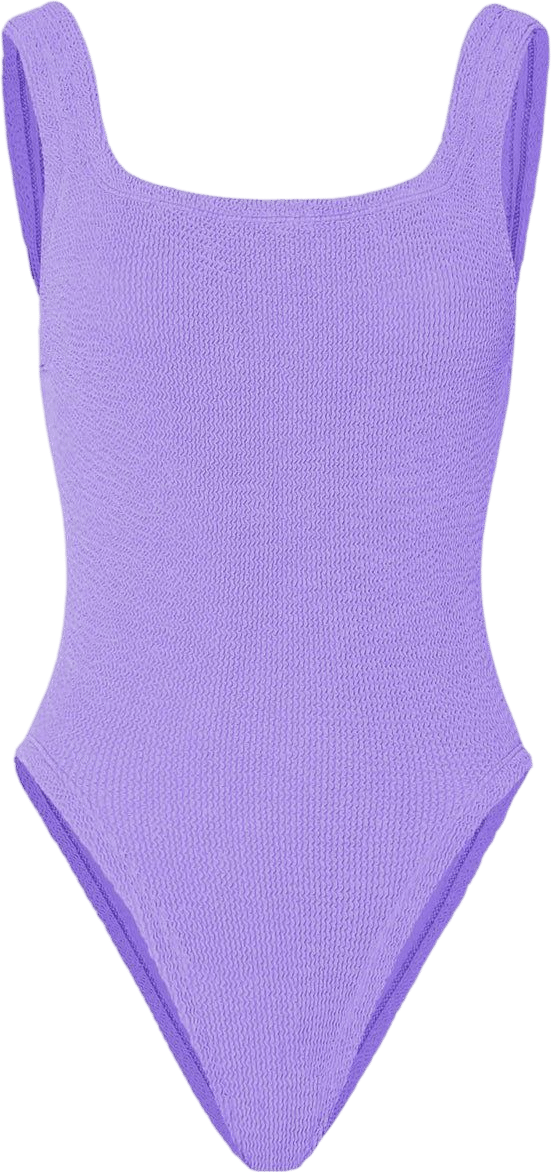 Hunza G Square Neck Swim in Lilac