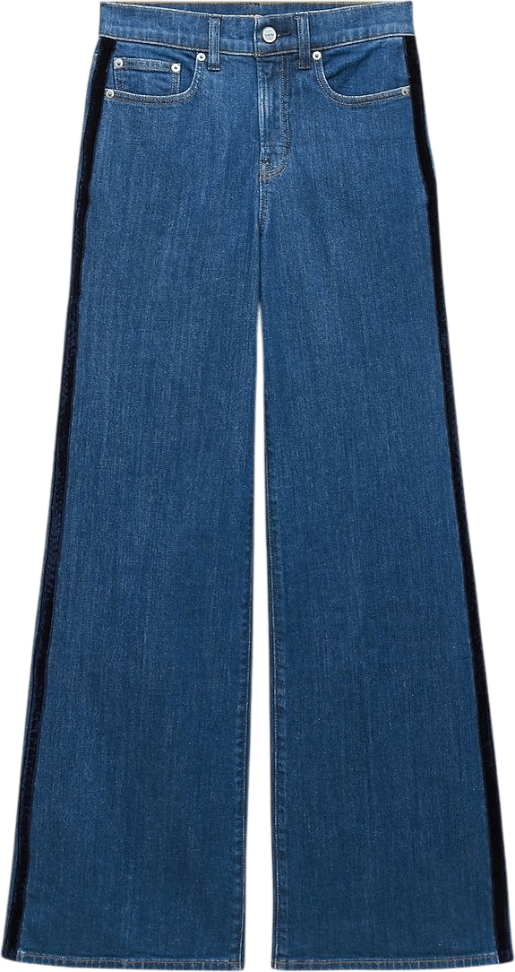 Trouser Jean With Corduroy Stripe