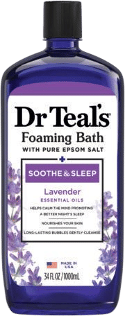 Foaming Bath with Pure Epsom Salt, Soothe & Sleep with Lavender