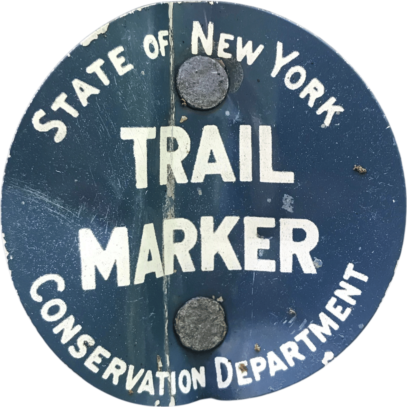 NYS Conservation Department Trail Marker