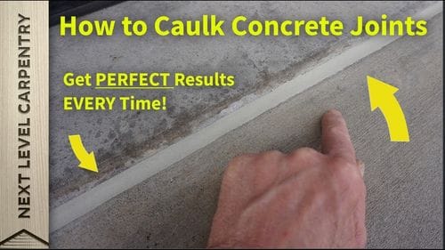 How to Caulk Concrete Control Joints with Perfect Results Every Time