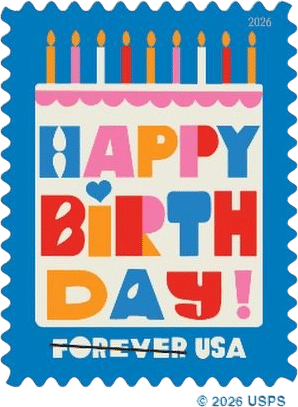 Happy Birthday Lisa Congdon Stamps
