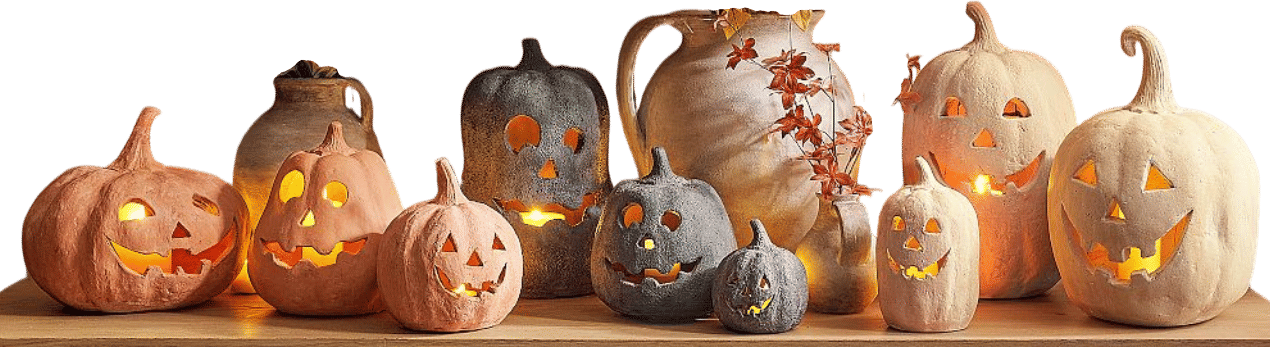 Handmade Terracotta Jack O'Lantern