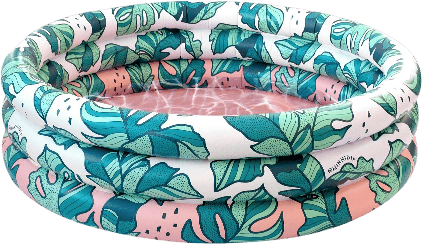 Setting up a tiny soak pool in the shade