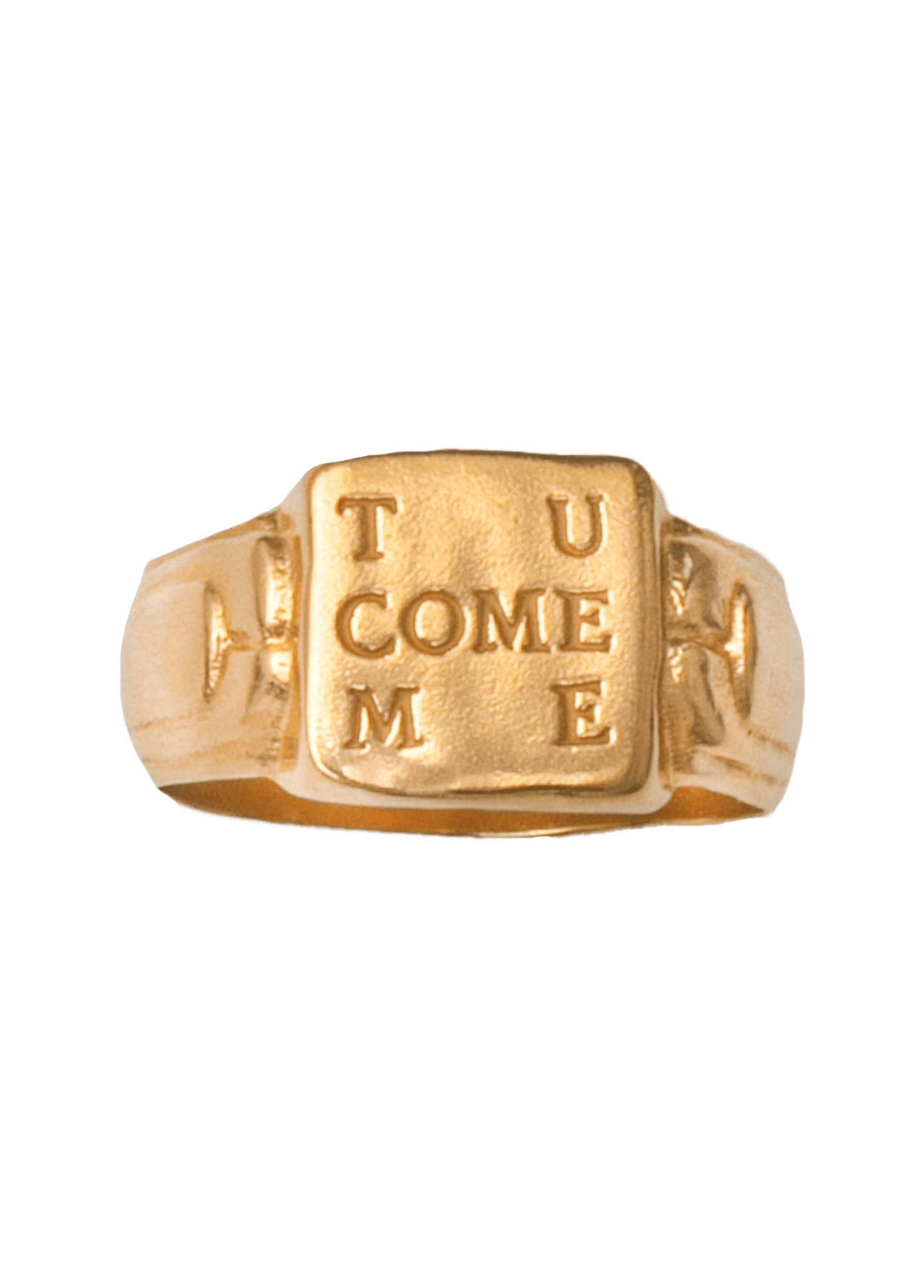 Tu Come Me Solid Gold Ring