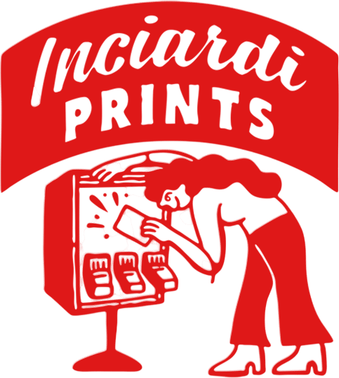 find a Inciardi mini print machine for an inexpensive souvenir