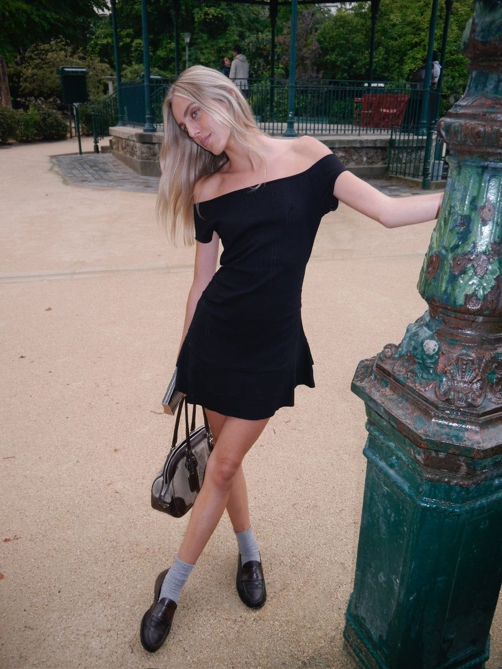 Pointelle Mini Dress