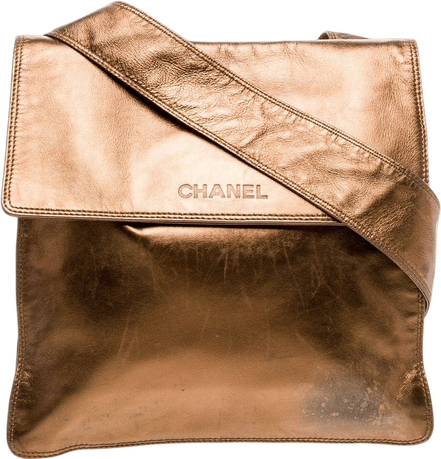 Chanel Logo Flap Messenger Bag