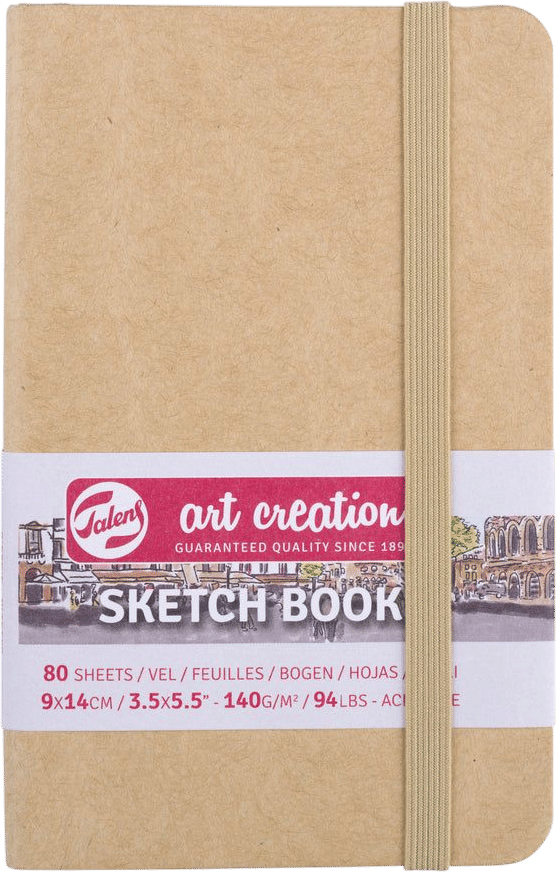 Talens Art Creation Sketchbook Kraft Paper Cover | 9 x 14 cm