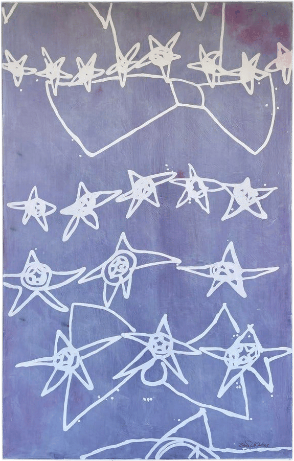 original xl purple star painting