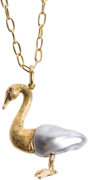 Mother Goose Pearl Pendant