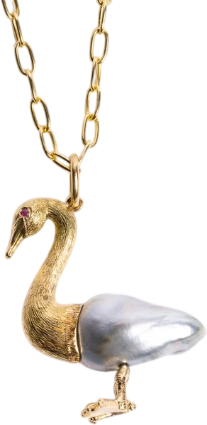 Mother Goose Pearl Pendant